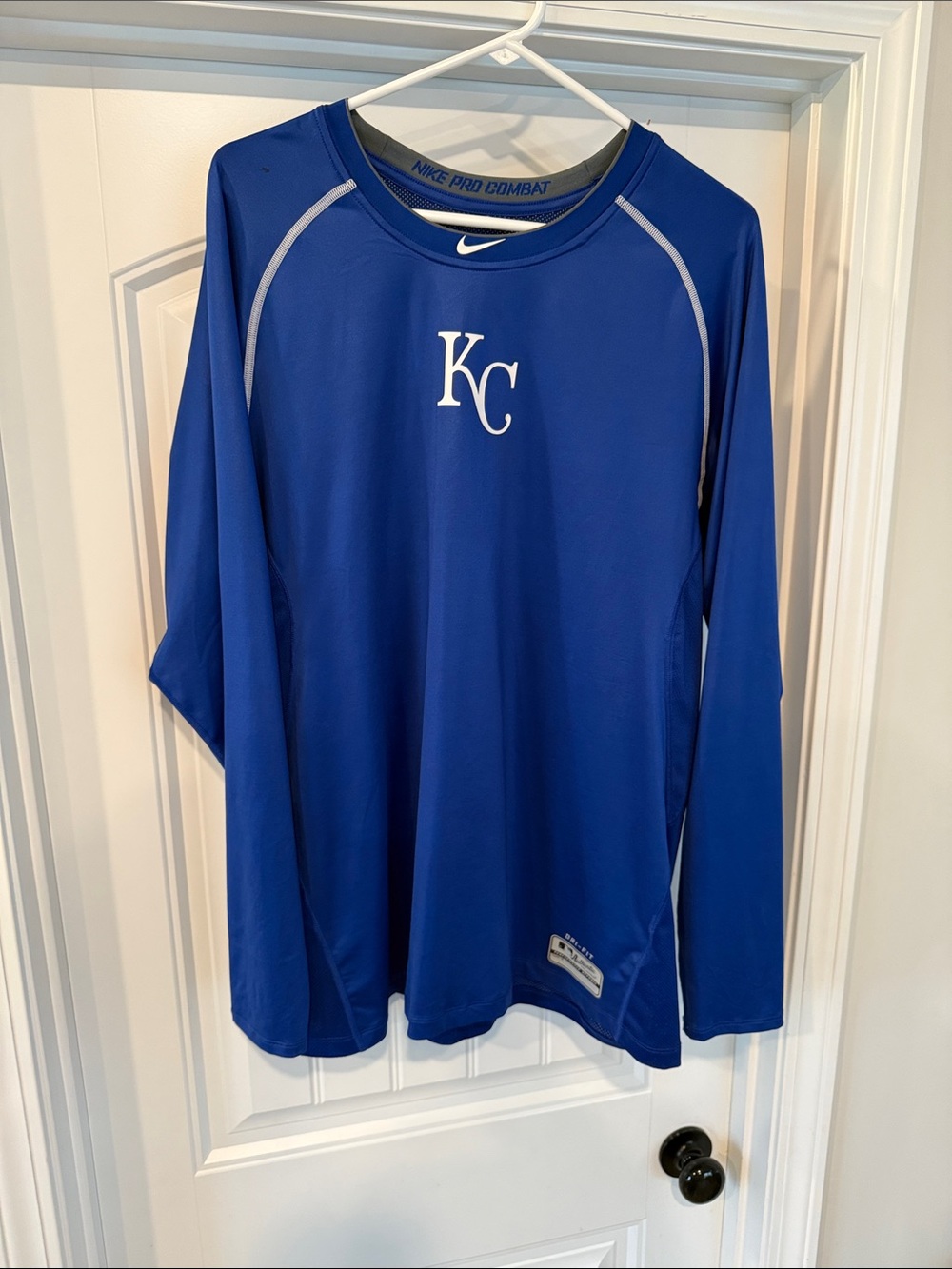 Nike Royal Blue KC Long Sleeve Performance Shirt